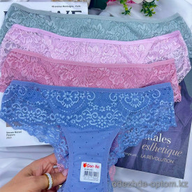 b18-991208 Donella Трусики женские с принтом, 1 пачка (10 шт)