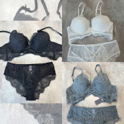 b13-2029 Комплект кружевного нижнего белья: бюстгальтер и трусики, чашка B, 1 пачка (3 шт)