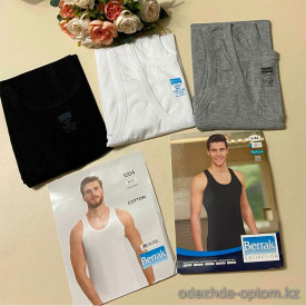 d7-1004-1 Berrak Майка мужская однотонная, 1 пачка (6 шт)