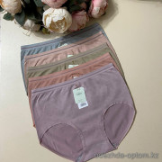 d7-517 Трусики женские однотонные, стандарт (50-52), 1 пачка (10 шт)