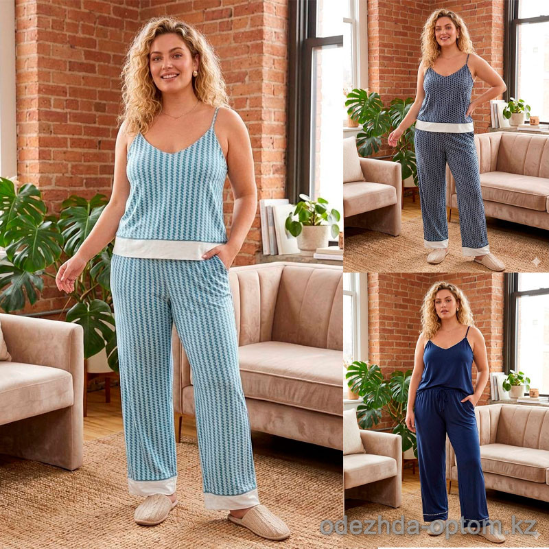 b15-1649 Комплект женской одежды: майка и штаны, S-XL, 1 пачка (4 шт) b15-1649 Комплект женской одежды: майка и штаны, S-XL, 1 пачка (4 шт)