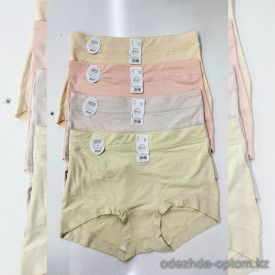 b8-2209 Трусики женские однотонные высокие, 48-50, 1 пачка (10 шт)