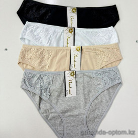 b8-4808 Beisdanna Трусики женские однотонные, XL-2XL, 1 пачка (12 шт)
