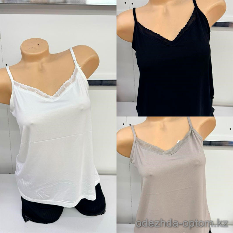 b8-9043 Майка женская на бретельках, 1 пачка (10 шт) b8-9043 Майка женская на бретельках, 1 пачка (10 шт)