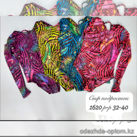 z4-1620-1 Купальник подростковый цельный, 32-40, 1 пачка (5 шт)