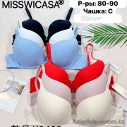 b6-0480 Miss Wicasa Бюстгальтер женский тонкий, чашка C, 1 пачка (3 шт)