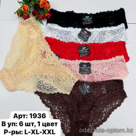 b6-1936 Coeur Joie Женские гипюровые трусики, L-2XL, 1 пачка (6 шт) b6-1936 Coeur Joie Женские гипюровые трусики, L-2XL, 1 пачка (6 шт)