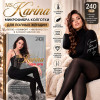 k2-2356 Karina Колготки женские капроновые, 42-48, 240 ден, 1 пачка (6 шт)