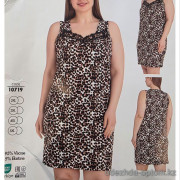b4-10719 Cotpark Платье домашнее для крупных дам, 2XL-5XL, 1 пачка (4 шт)