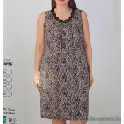 b4-10726 Cotpark Платье домашнее для крупных дам, 2XL-5XL, 1 пачка (4 шт)