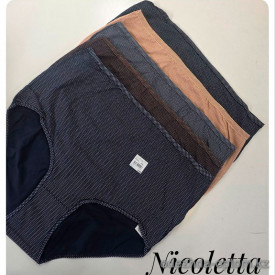 b4-110579 Nicoletta Комплект женских трусиков пятерка, большие размеры, 1 пачка (5 шт)