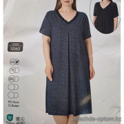 b4-12162 Cotpark Платье домашнее без рукавов для крупных дам, 6XL-8XL, 1 пачка (3 шт)