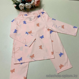 d7-435 Комплект детской пижамы: кофта и штаны, 110-160, 1 пачка (6 шт)