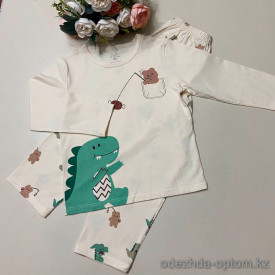 d7-440 Комплект детской пижамы: кофта и штаны, 110-160, 1 пачка (6 шт)