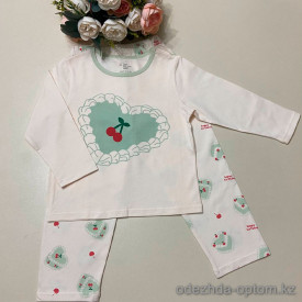 d7-457 Комплект детской пижамы: кофта и штаны, 110-160, 1 пачка (6 шт)