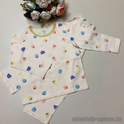 d7-632 Комплект детской пижамы: кофта и штаны, 110-160, 1 пачка (6 шт)