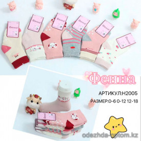 n5-H2005 Фенна Носочки детские махровые, 1 пачка (12 пар)