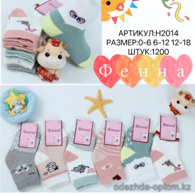 n5-H2014 Фенна Носочки детские махровые, 1 пачка (12 пар)