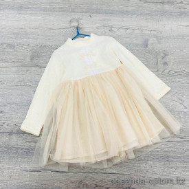 d9-1520 Платье детское с длинным рукавом, 4-8 лет, 1 пачка (5 шт)