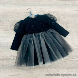 d9-1526 Платье детское с пышной юбкой, 3-7 лет, 1 пачка (5 шт)
