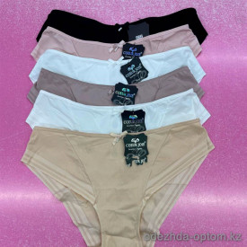 b6-9232-1 Coeur Joie Трусики женские на высокой посадке лайкровые, M-XL, 1 пачка (6 шт)