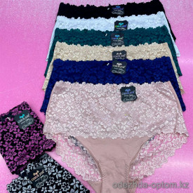b6-9397 COEUR JOIE Трусики женские с высокой посадкой, XL-3XL, 1 пачка (6 шт)
