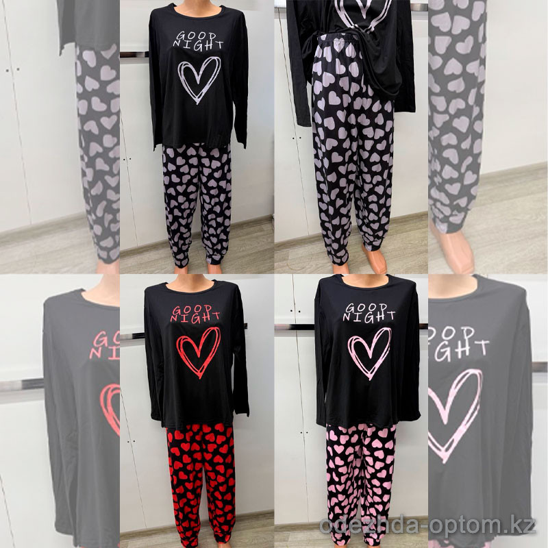 b8-049 Комплект женской бамбуковой домашней одежды: кофта и штаны, XL-4XL, 1 пачка (4 шт) b8-049 Комплект женской бамбуковой домашней одежды: кофта и штаны, XL-4XL, 1 пачка (4 шт)