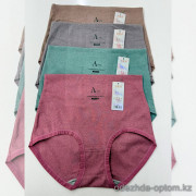 b8-855 Трусики женские утепленные на высокой посадке, 46-48, 1 пачка (10 шт)