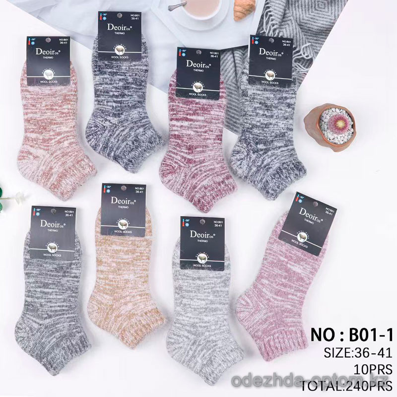 n5-B01-1 Носки женские из толстой шерсти, 36-41, 1 пачка (10 пар) n5-B01-1 Носки женские из толстой шерсти, 36-41, 1 пачка (10 пар)