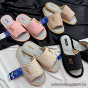 b16-0132 Omvana Тапочки женские открытые, 36-41, 1 пачка (6 пар)