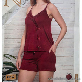 b4-90552 Nicoletta Комплект женской пижамы: майка и шорты, S-XL, 1 пачка (4 шт) b4-90552 Nicoletta Комплект женской пижамы: майка и шорты, S-XL, 1 пачка (4 шт)