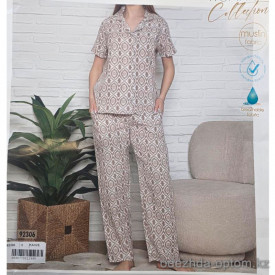 b4-92306 Nicoletta Комплект женской пижамы: рубашка и штаны, S-XL, 1 пачка (4 шт)