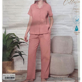 b4-92310 Nicoletta Комплект женской пижамы: рубашка и штаны, S-XL, 1 пачка (4 шт)