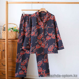 d7-0105-1 Комплект женской пижамы: рубашка и штаны, XL-2XL, 1 пачка (2 шт)