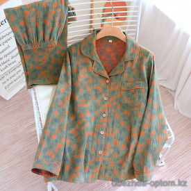 d7-0106 Комплект женской пижамы: рубашка и штаны, M-XL, 1 пачка (3 шт)