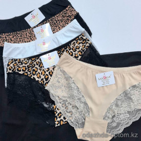 b16-354-2 Lavolle Трусики женские кружевные, M-2XL, 1 пачка (12 шт)