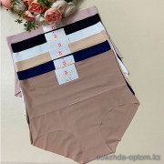 d7-7601 Lavolle Трусики женские однотонные, большие размеры, XL-3XL, 1 пачка (12 шт)
