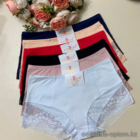 d7-7612 Lavolle Трусики женские высокие, L-2XL, 1 пачка (12 шт)