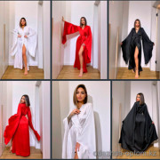 b16-338 Халат женский длинный, стандарт, 1 пачка (3 шт)