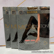 k2-2310 Karina Колготки женские одношевные, микро-фибра, 42-48, 100ден, 1 пачка (6 шт)