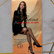 k2-2355 Karina Колготки женские, микрофибра, 46-52, 100 ден, 1 пачка (6 шт)