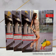 k2-2598 Karina Колготки женские с запахом лимона, 6-7XL, 100 ден, 1 пачка (6 шт)