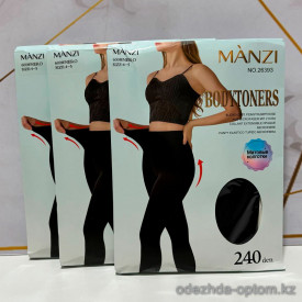 k2-26393 Manzi Колготки женские, микрофибра, 4-5XL, 240 ден, 1 пачка (6 шт)