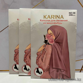 k2-58-1 Karina Колготки женские для омовения, микро-фибра, 42-48 (один размер), 240 ден, 1 пачка (6 шт)