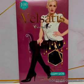 k2-6617 Velsatis Comfort Женские одношовные колготки, микрофибра, 42-48, 100 ден, 1 пачка (6 шт)