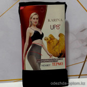 k2-6807-1 Karina Колготки женские с мехом и имитацией кожи утягивающие, 42-48, 1 пачка (6 шт)
