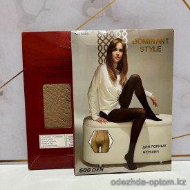 k2-8988 Колготки женские плотный капрон, 5-6XL, 600 ден, 1 пачка (6 шт)