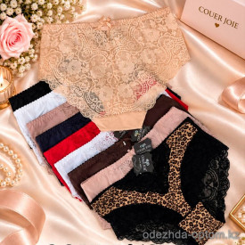 b4-2632 Coeur Joie Трусики женские кружевные, L-2XL, 1 пачка (6 шт)