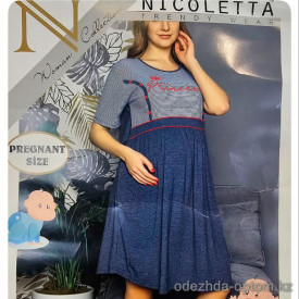 b4-7364 Nicoletta Платье женское домашнее для беременных, S-XL, 1 пачка (4 шт)