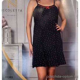 b4-81393 Nicoletta Сорочка женская на бретельках, S-XL, 1 пачка (4 шт)